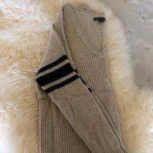 American Eagle Varsity V Neck Sweater
